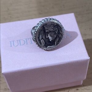 Judith Ripka coin ring size 5